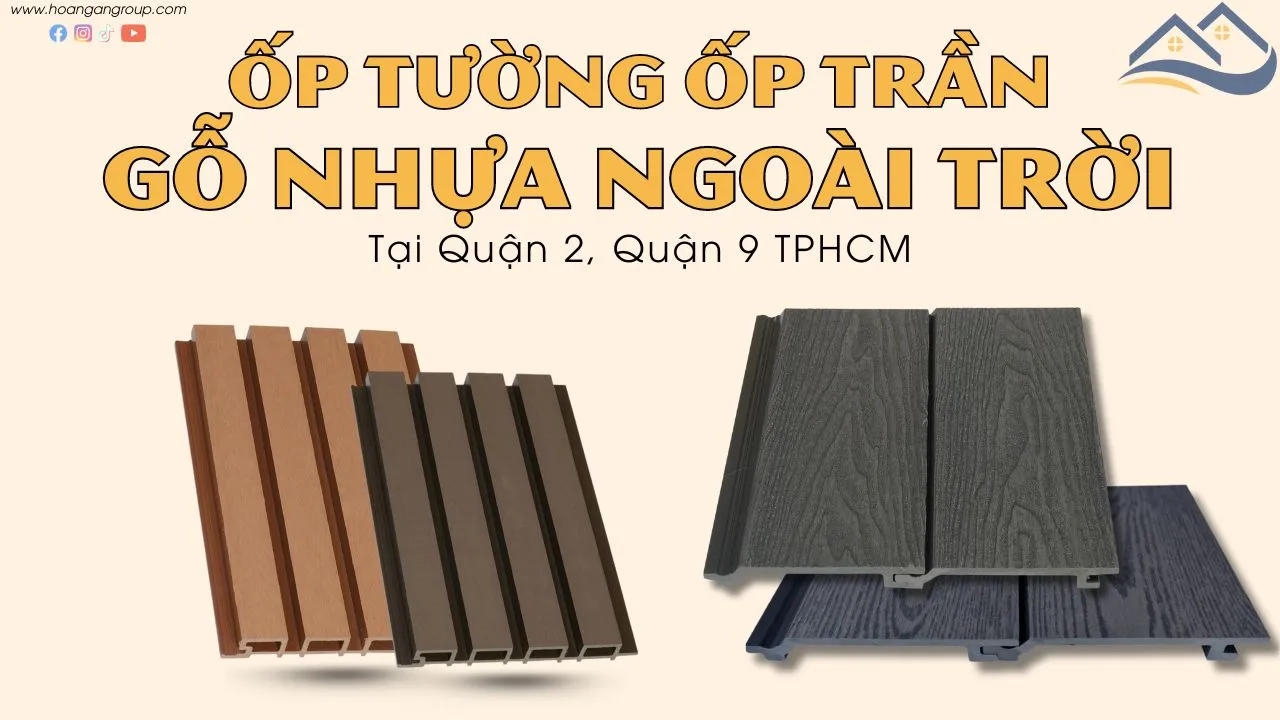 Ốp Tường Ốp Trần Gỗ Nhựa Ngoài Trời Tại Quận 2, Quận 9 TPHCM